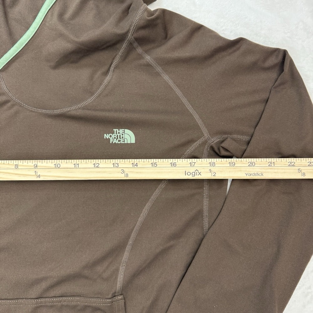 The North Face VaporWick Hoodie Pullover Stretch Brown Womens L Trail - Picture 4 of 10
